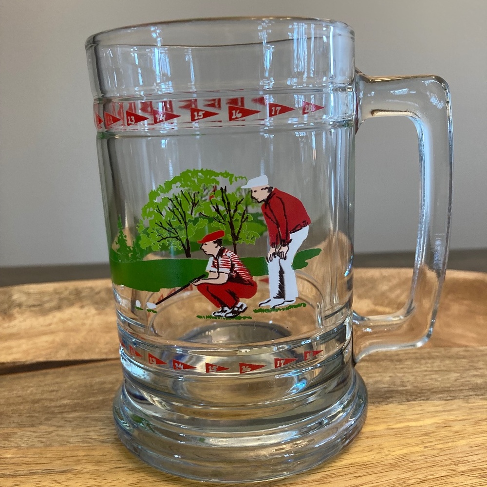 Princess House Beer Mug w/Golfer